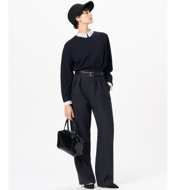 23区「【洗える】エンブロイダリーニット」|ニット・セーター|