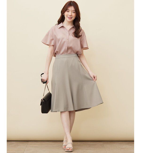 any SiS「【速乾・接触冷感】スムージーポリエステル シャツ ブラウス」|シャツ・ブラウス|