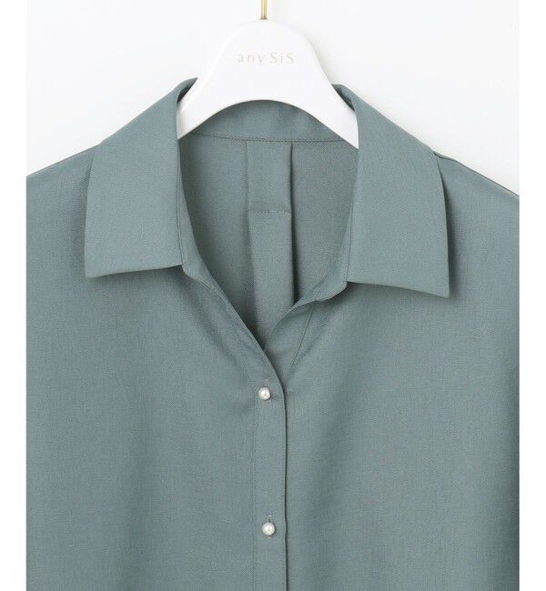 any SiS「【速乾・接触冷感】スムージーポリエステル シャツ ブラウス」|シャツ・ブラウス|
