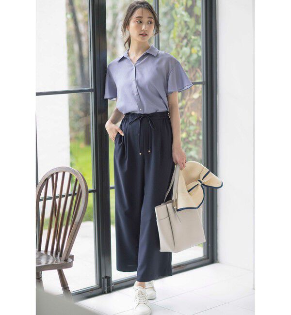 any SiS「【速乾・接触冷感】スムージーポリエステル シャツ ブラウス」|シャツ・ブラウス|