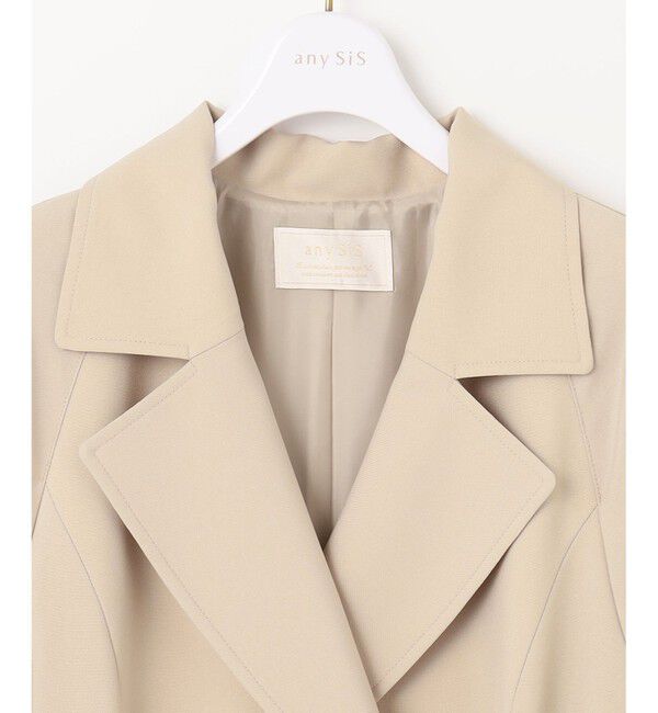 any SiS「【洗える】ライトミディ トレンチコート」|トレンチコート|