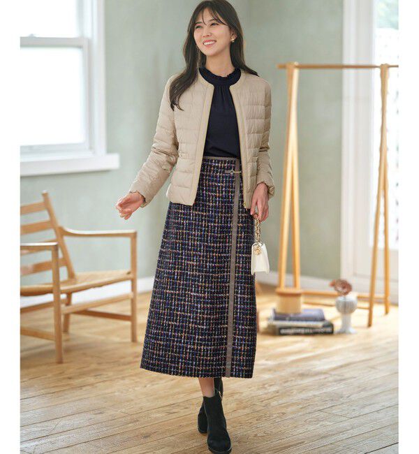 any SiS「【洗える】フリルネックスタンド ブラウス」|シャツ・ブラウス|