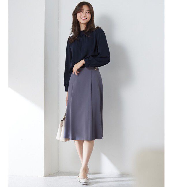 any SiS「【洗える】フリルネックスタンド ブラウス」|シャツ・ブラウス|