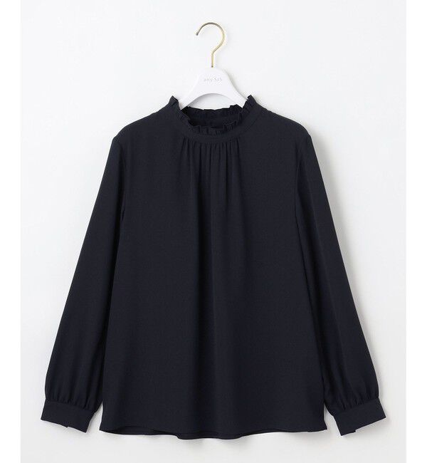 ANY SIS「【洗える】フリルネックスタンド ブラウス」|シャツ・ブラウス|