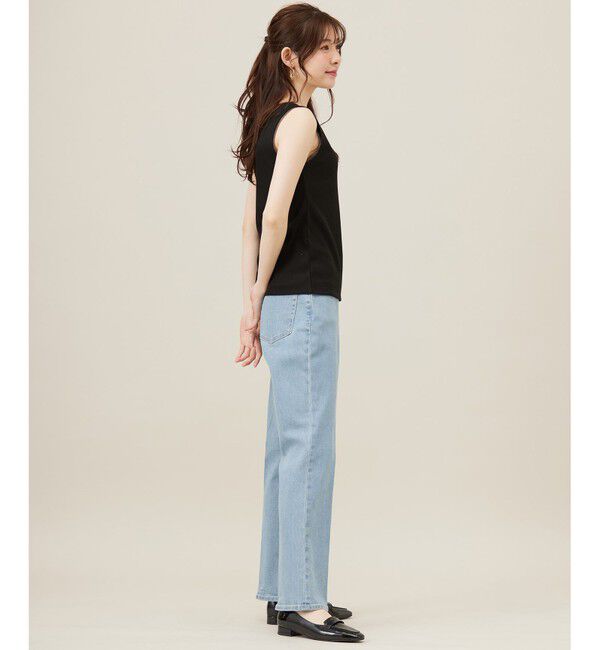 ANY SIS「【洗える】チュールコンビラメ タンクトップ」|タンクトップ|