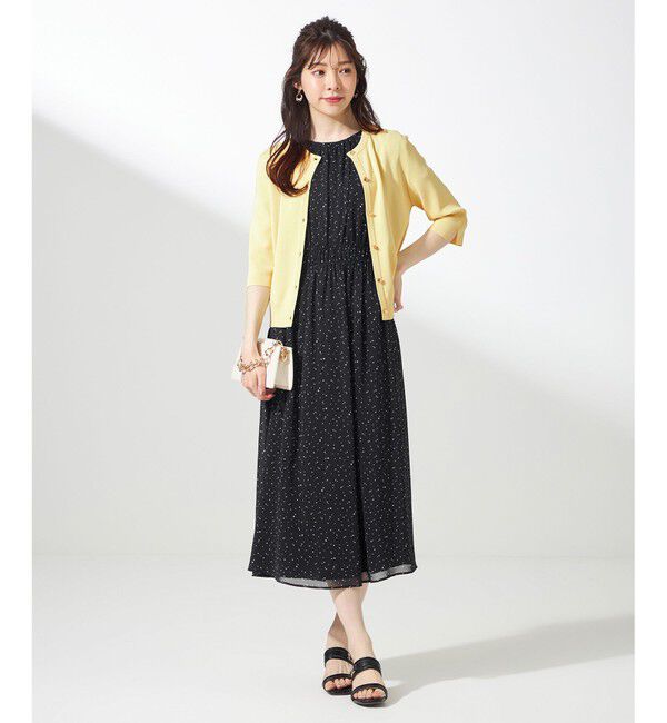 ANY SIS「【接触冷感・UVカット・洗える】ハーフスリーブ カーディガン」|カーディガン|