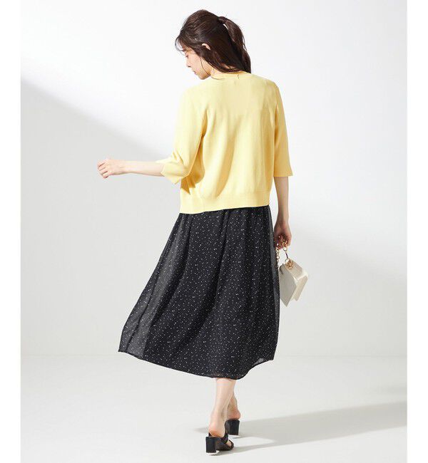 ANY SIS「【接触冷感・UVカット・洗える】ハーフスリーブ カーディガン」|カーディガン|