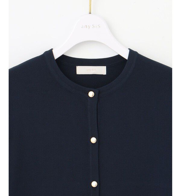 ANY SIS「【接触冷感・UVカット・洗える】ハーフスリーブ カーディガン」|カーディガン|