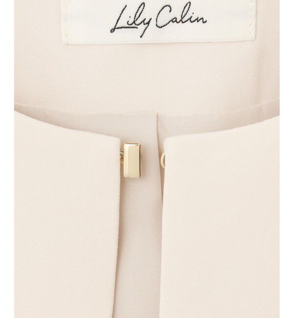 any SiS「【洗える】セレモニークロップド ジャケット」|ノーカラージャケット|