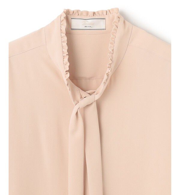 BEIGE,「【L-size】EVA / ボウタイロングスリーブ ブラウス」|シャツ・ブラウス|