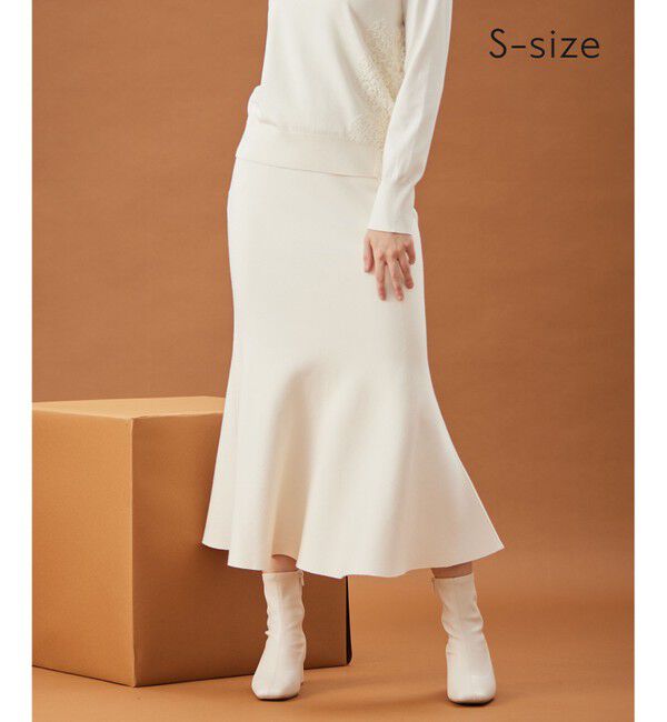 BEIGE,「【S-size】WILLOW / ニットスカート」|スカート|Off White