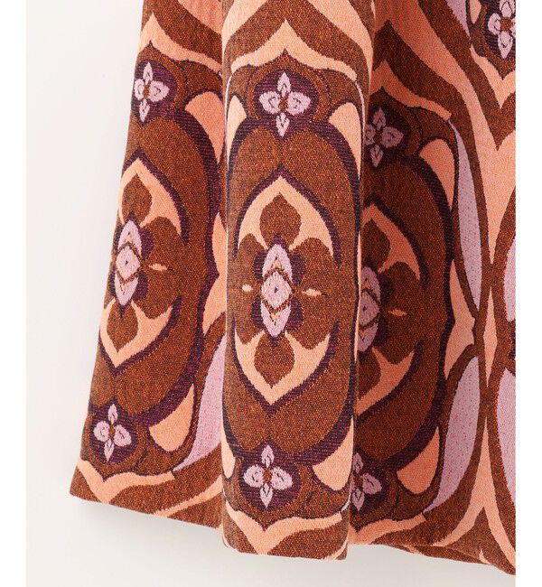 GRACE CONTINENTAL「ラメジャガードタックスカート」|スカート|