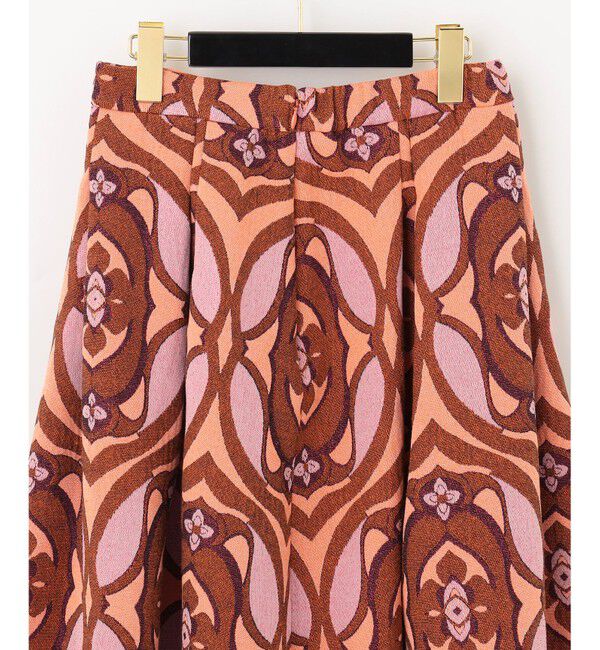 GRACE CONTINENTAL「ラメジャガードタックスカート」|スカート|