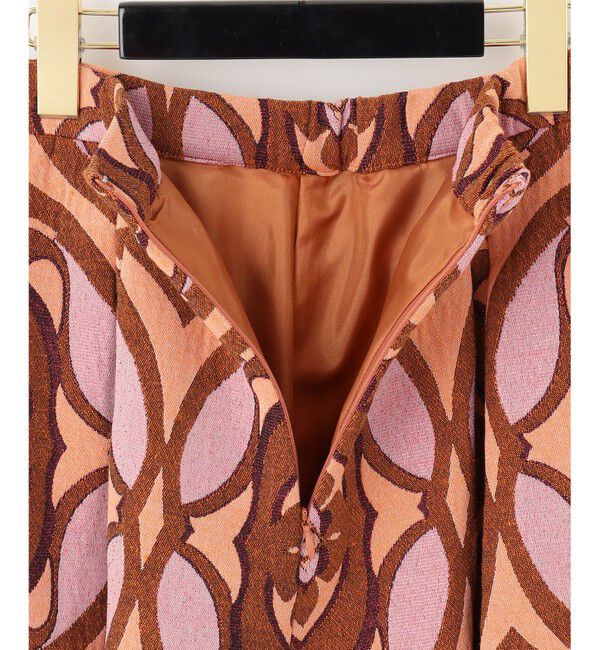 GRACE CONTINENTAL「ラメジャガードタックスカート」|スカート|