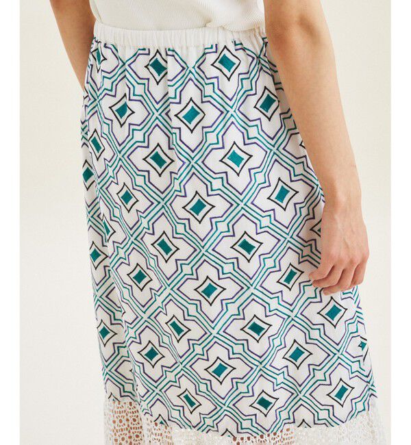 GRACE CONTINENTAL「キカ刺繍ロングスカート」|スカート|