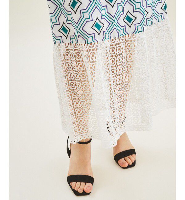 GRACE CONTINENTAL「キカ刺繍ロングスカート」|スカート|