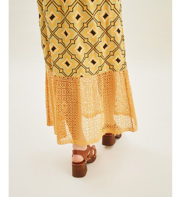 GRACE CONTINENTAL「キカ刺繍ロングスカート」|スカート|