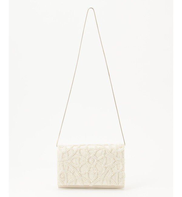 GRACE CONTINENTAL「パールフラワークラッチバッグ」|クラッチバッグ|