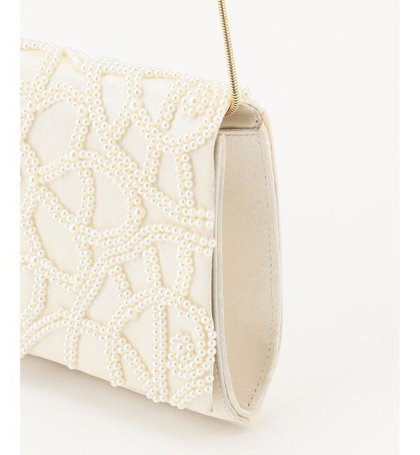 GRACE CONTINENTAL「パールフラワークラッチバッグ」|クラッチバッグ|