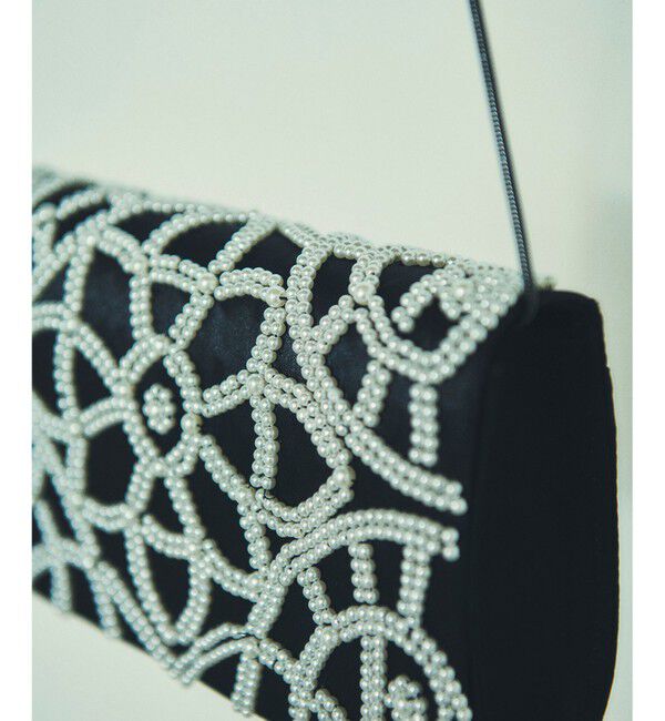 GRACE CONTINENTAL「パールフラワークラッチバッグ」|クラッチバッグ|