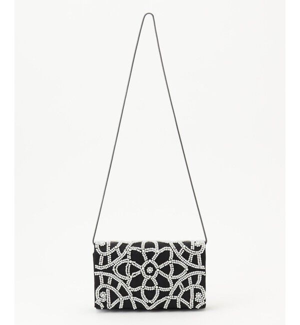 GRACE CONTINENTAL「パールフラワークラッチバッグ」|クラッチバッグ|