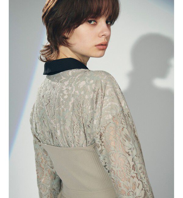 Diagram「レースレイヤードニットワンピース」|ワンピース|