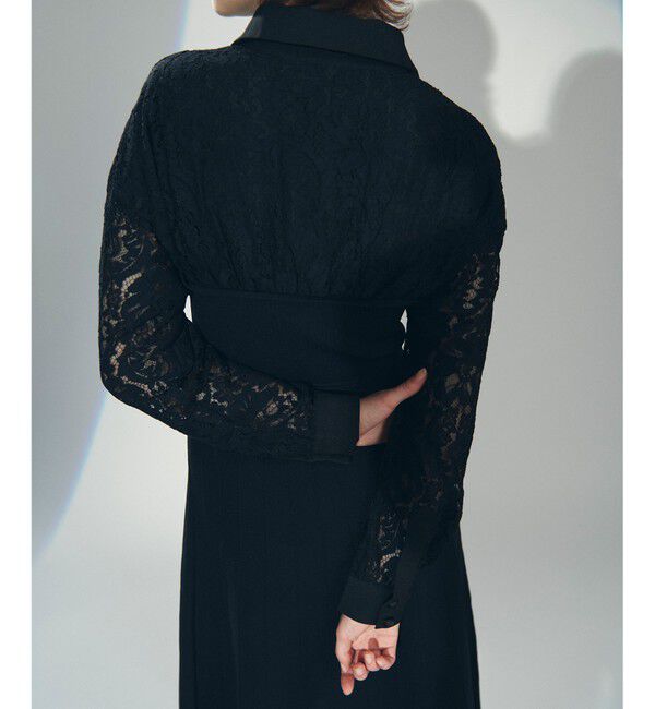 Diagram「レースレイヤードニットワンピース」|ワンピース|