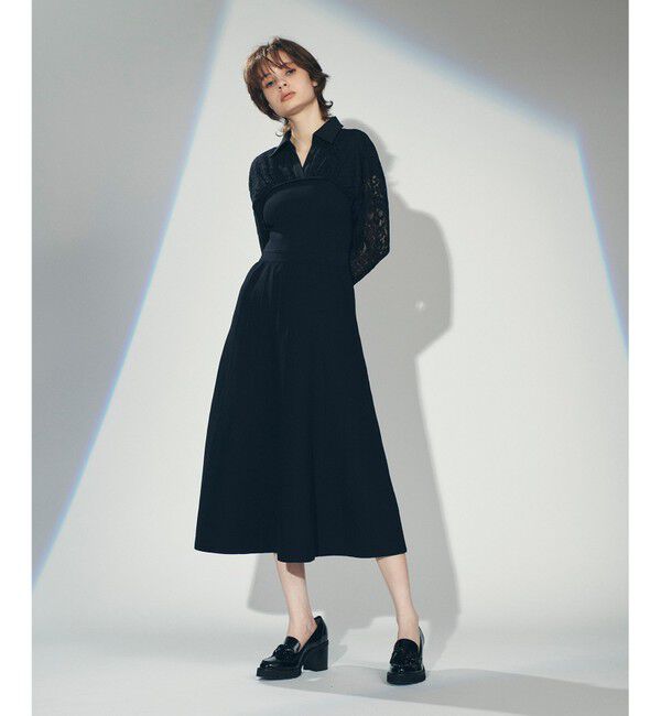 Diagram「レースレイヤードニットワンピース」|ワンピース|