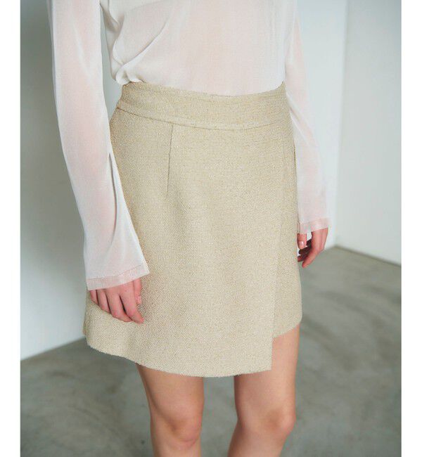 Diagram「ツイードラップショートパンツ」|その他|ベージュ