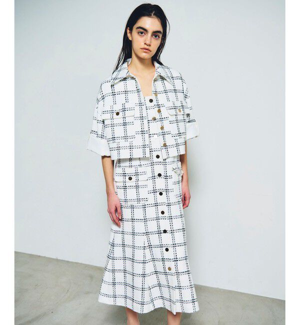 Grace Class「チェックツイードショートジャケット」|その他|