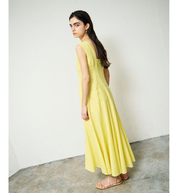 Grace Class「トリアセリネンフレアマキシ」|ワンピース|イエロー