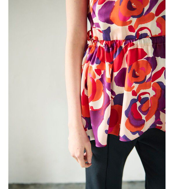 GRACE CONTINENTAL「ペイントカラープリントトップ」|Tシャツ・カットソー|