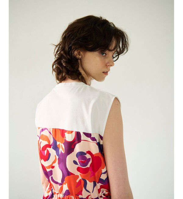 GRACE CONTINENTAL「ペイントカラープリントトップ」|Tシャツ・カットソー|