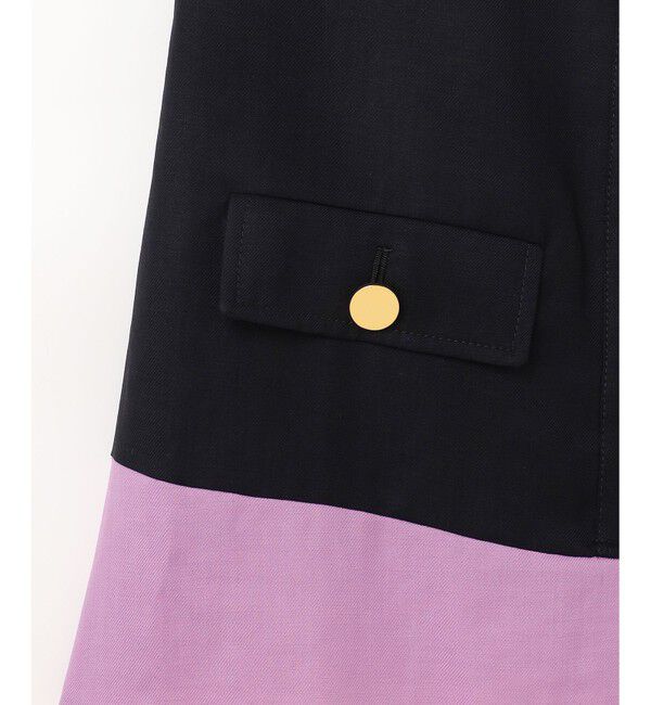 Grace Class「リネンタッチ配色ワンピース」|ワンピース|