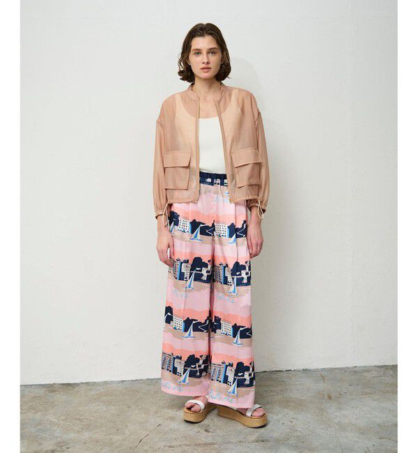 Grace Class「マリンプリントイージーパンツ」|その他|ピンク