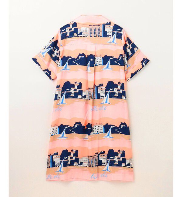 Grace Class「マリンプリントシャツドレス」|ワンピース|