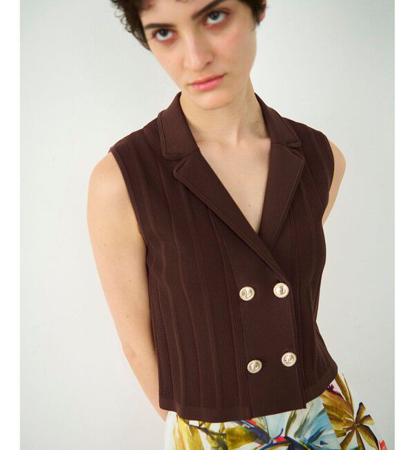 Diagram「ダブルフロントニットジレ」|ベスト・ジレ|