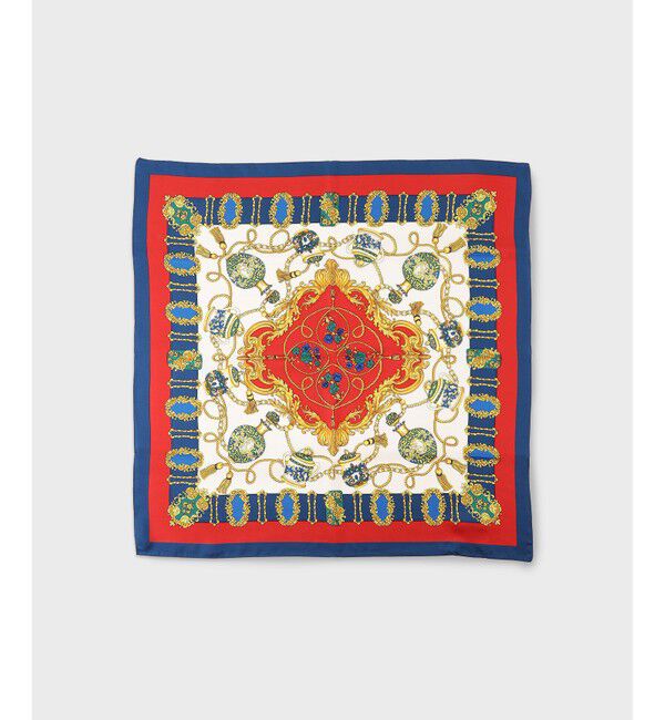 GRACE CONTINENTAL「ヴィンテージモチーフスカーフ」|バンダナ・スカーフ|レッド