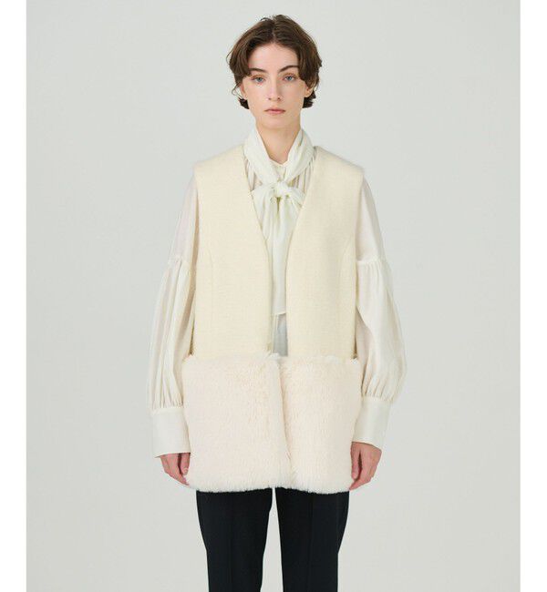 GRACE CONTINENTAL「モヘアシャギーベスト」|ベスト・ジレ|