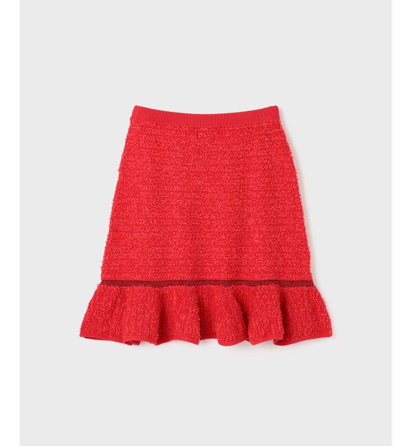 GRACE CONTINENTAL「ツイードフレアニットスカート」|スカート|