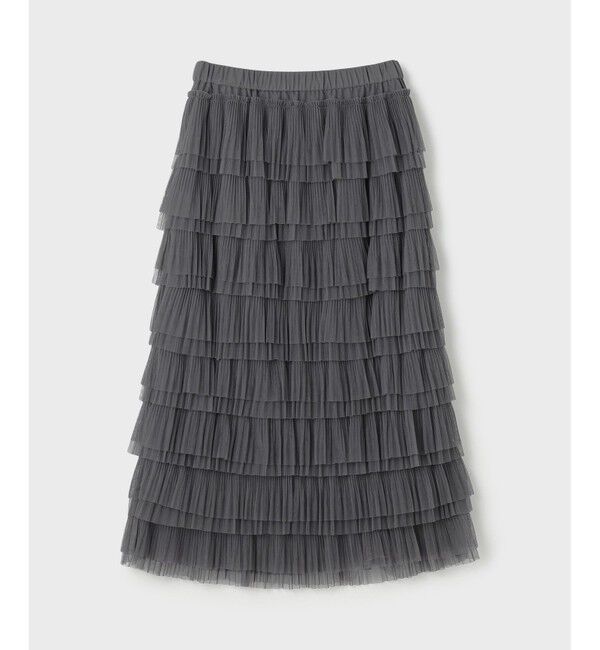 GRACE CONTINENTAL「タイトティアードチュールスカート」|スカート|