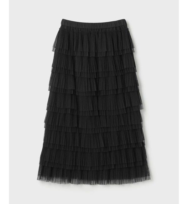 GRACE CONTINENTAL「タイトティアードチュールスカート」|スカート|