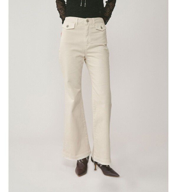 GRACE CONTINENTAL「フレアデニムパンツ」|デニム|