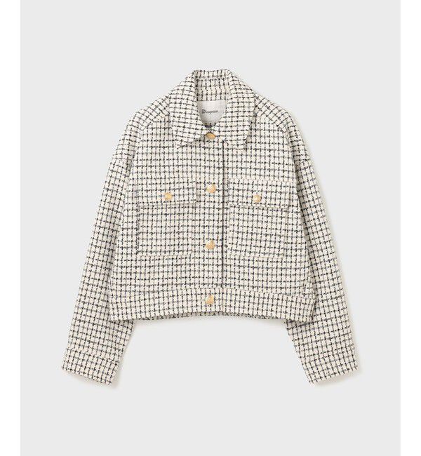  「チェックツイードブルゾン」|ブルゾン・スタジャン|