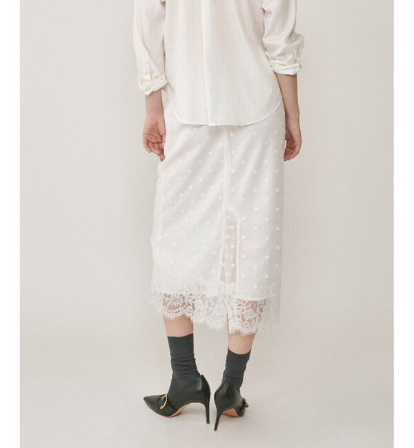  「ドットチュールタイトスカート」|スカート|