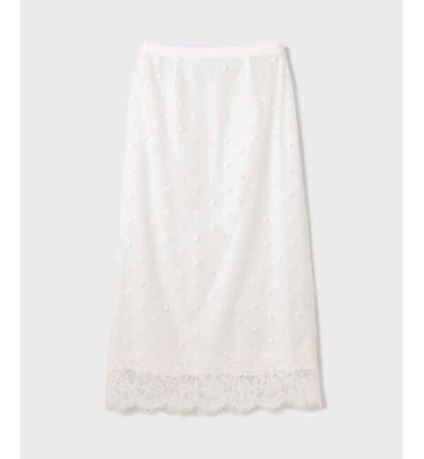  「ドットチュールタイトスカート」|スカート|