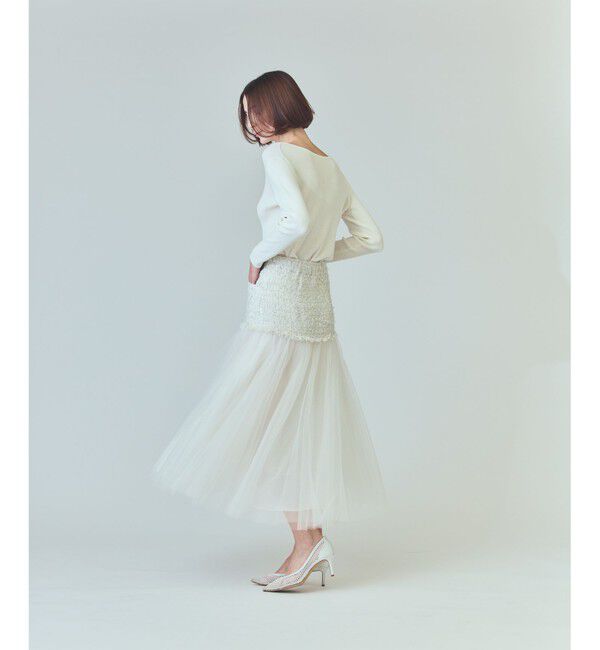  「ツイードコンビチュールスカート」|スカート|