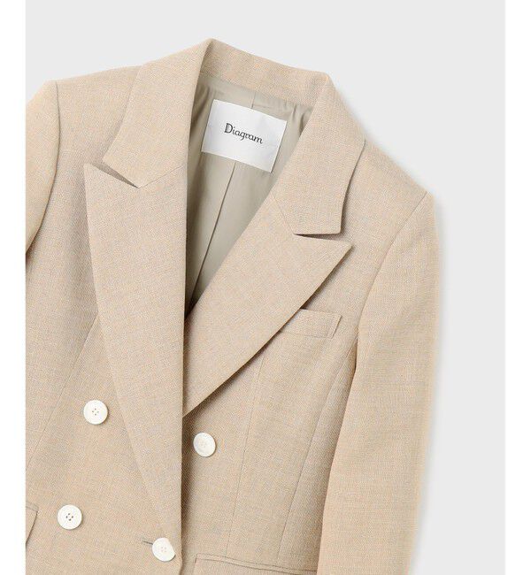  「リネンライクダブルジャケット」|テーラードジャケット|