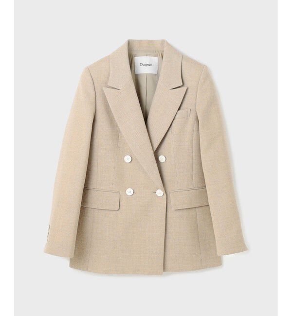  「リネンライクダブルジャケット」|テーラードジャケット|