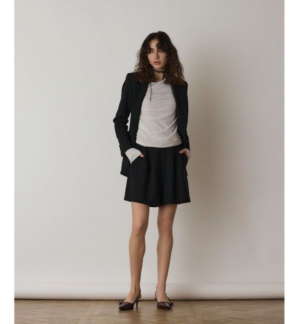  「リネンライクダブルジャケット」|テーラードジャケット|